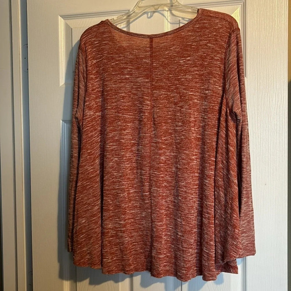 We The Free Sunday Hacci women’s red oversized long sleeve blouse size XS - Picture 5 of 7